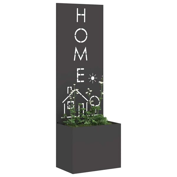 vidaXL Garten Sichtschutz-Leinwand Schwarz 50 x 140 cm