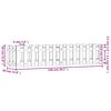 vidaXL Hochbeet Lattenzaun-Design Wei&szlig; 150x30x30 cm Massivholz Kiefer