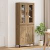 vidaXL Highboard Artisan-Eiche 69,5 x 34 x 180 cm Holzwerkstoff