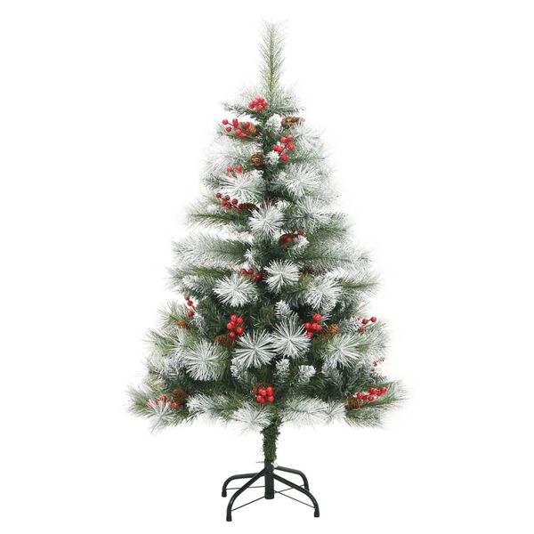 vidaXL Künstlicher Weihnachtsbaum Klappbar mit Zapfen & Beeren 150 cm