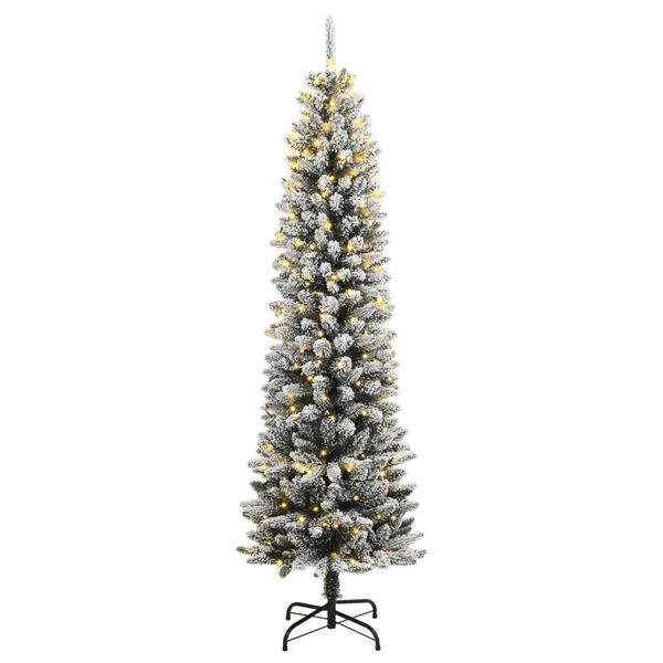 vidaXL Künstlicher Weihnachtsbaum mit Schnee 300 LEDs 180 cm