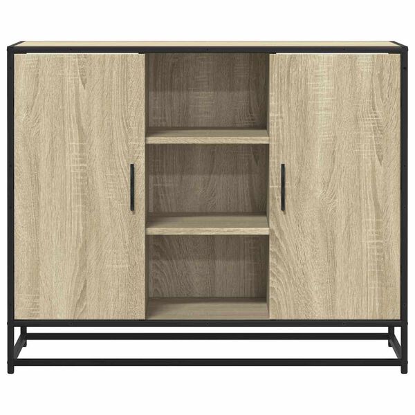 vidaXL Sideboard Sonoma-Eiche 92x35x76 cm Holzwerkstoff