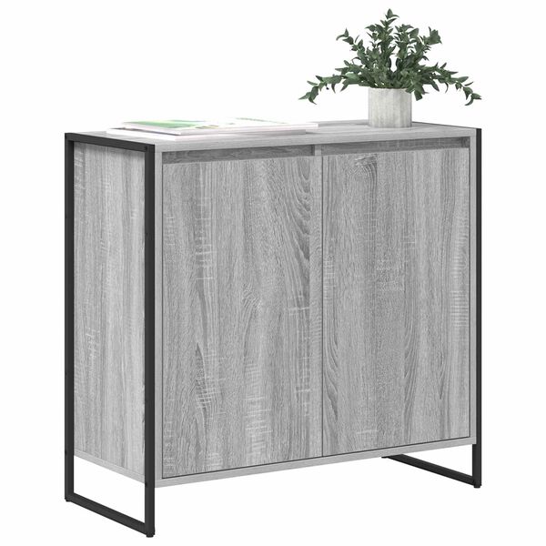 vidaXL Seitenschrank Graues Sonoma 79 x 36 x 75 cm Holzwerkstoff