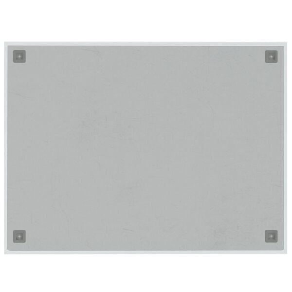 vidaXL Magnettafel Wandmontage Wei&szlig; 80x60 cm Hartglas