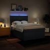 vidaXL Boxspringbett mit Matratze Blau 160x200 cm Stoff
