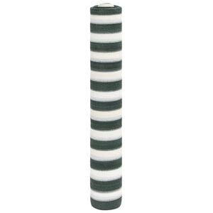 vidaXL Zaunblende Gr&uuml;n und Wei&szlig; 1,8x50 m HDPE 75 g/m&sup2;