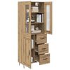 vidaXL Highboard Artisan-Eiche 69,5 x 34 x 90 cm Holzwerkstoff