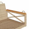 vidaXL H&auml;ngebank Beige 109x62x40 cm Poly Rattan