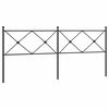 vidaXL Ersatz-Kopfteil Metall Schwarz 193 cm