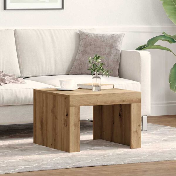 vidaXL Couchtisch Artisan-Eiche 50 x 50 x 35 cm Holzwerkstoff