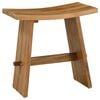 vidaXL Badezimmer Hocker Braun 50 x 29,5 x 50,5 cm Massivholz Teak