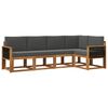 vidaXL Outdoor-Sofagarnitur 5 stk. Natur und Anthrazit Polyester