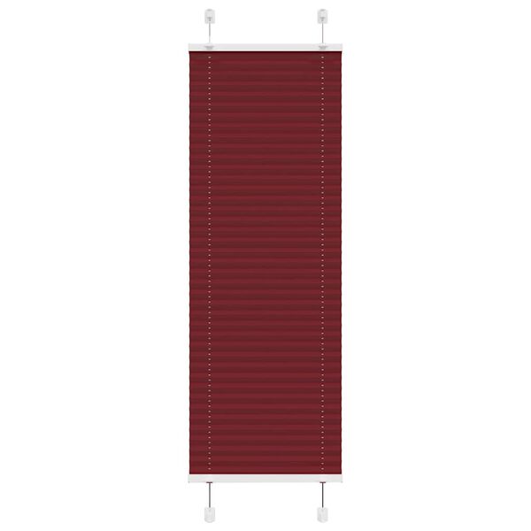 vidaXL Plissee Bordeauxrot 50x150 cm Stoffbreite 49,4 cm Polyester