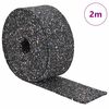 vidaXL Gummi-Granulat-Rolle Schwarz 200 x 5 x 0,3 cm Gummi