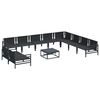 vidaXL Garten-Sofa-Set 11 pcs Anthrazit Stahl