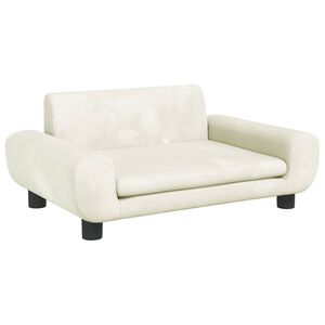 vidaXL Hundebett Creme 70x45x33 cm Samt