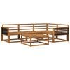 vidaXL Outdoor-Sofagarnitur 5 pcs Natur Massivholz Akazie
