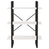 vidaXL Bücherregal 3 Böden Weiß 80x30x105 cm Massivholz Kiefer