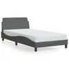 vidaXL Bettgestell "Dover" Dunkelgrau 100x200 cm Stoff