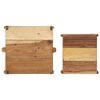 vidaXL Tablett 2 pcs Braun 29 x 31 x 10 cm Massives upgecyceltes Holz