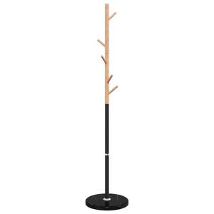 vidaXL Garderobenst&auml;nder Schwarz 172 cm Pulverbeschichtetes Eisen