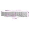 vidaXL Outdoor-Hundezwinger Silbern 6x14x2 m Verzinkter Stahl