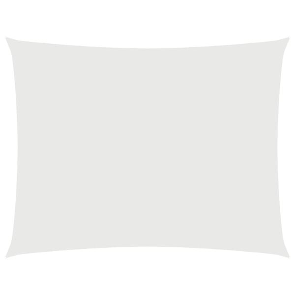 vidaXL Sonnensegel Oxford-Gewebe Rechteckig 3,5x5 m Weiß