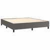 vidaXL Boxspringbettgestell Grau 180x200 cm Kunstleder