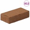 vidaXL Kokosziegel 12 Stk. 650 g Pro St&uuml;ck 7,8 kg Total