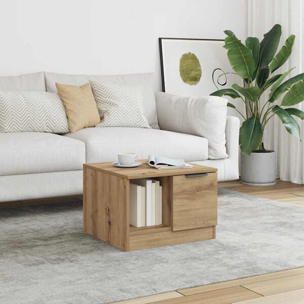 vidaXL Couchtisch Artisan-Eiche 50x50x36 cm Holzwerkstoff