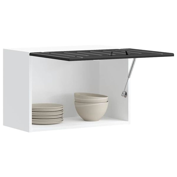 vidaXL K&uuml;chen-H&auml;ngeschrank Lucca Schwarz Holzwerkstoff