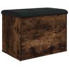 vidaXL Sitzbank mit Stauraum R&auml;uchereiche 62x42x45 cm Holzwerkstoff