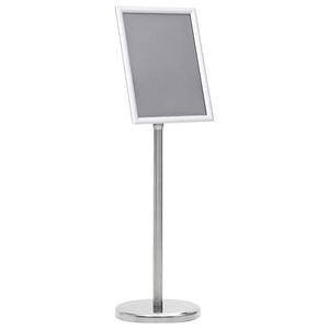 vidaXL A4-Plakatst&auml;nder Silbern Aluminiumlegierung
