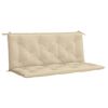 vidaXL Gartenbank-Auflage Beige 120x(50+50)x7 cm Oxford-Gewebe