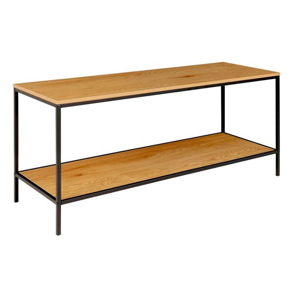 House Nordic TV-St&auml;nder mit 2 Ablagen Avery Eichen-Optik und Schwarz