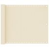vidaXL Balkon Sichtschutz Creme 75x300 cm HDPE