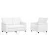vidaXL Sofa-Set 2 pcs Wei&szlig; Kunstleder