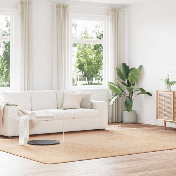 vidaXL Teppich Shaggy Hochflor NAVARRA Beige 240x340 cm Polyester