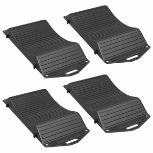 vidaXL Reifenauflagen4 Stk. Schwarz 44 x 20 x 4 cm PP