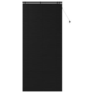 vidaXL Venezianische Jalousie Schwarz 115 x 250 cm 35 mm