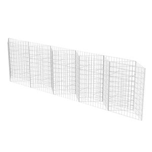 vidaXL Gabionenkorb Pflanzkasten Gemüse-Hochbeet Stahl 300×30×100 cm