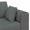 vidaXL Stoffsofa mit Kissen Dunkelgrau 208 cm Stoff