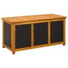 vidaXL Gartenlagerbox 185 L Massivholz Akazie 113 x 50 x 56 cm Schwarz