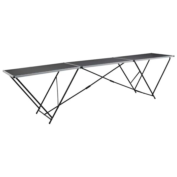 vidaXL Tapeziertisch Klappbar MDF und Aluminium 300×60×78 cm