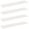 vidaXL Schwebendes Regal 4 stk. Wei&szlig; 100 x 18 x 2,5 cm Stahl