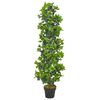 vidaXL K&uuml;nstliche Pflanze Lorbeerbaum mit Topf Gr&uuml;n 150 cm