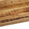 vidaXL Tischplatte 100x80x2,5 cm Baumkante Massivholz Raues Mangoholz