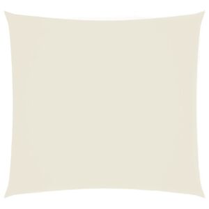 vidaXL Sonnensegel Oxford-Gewebe Quadratisch 2,5x2,5 m Cremewei&szlig;