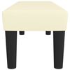 vidaXL Sitzbank Creme 100x30x30 cm Kunstleder