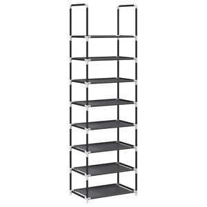 vidaXL Schuhregal 8-st&ouml;ckig Schwarz 44x28x145 cm Vliesstoff